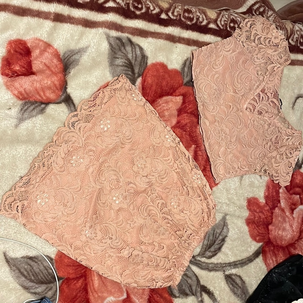 Two Piece Set, See through back